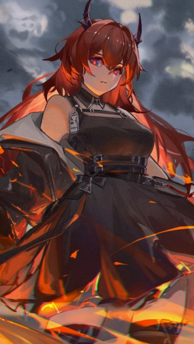 Video Game Arknights, Surtr (Arknights), 750x1334