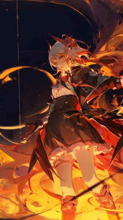 Video Game Arknights, Surtr (Arknights), 750x1334