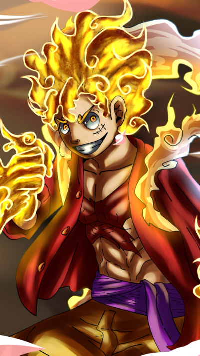 Anime One Piece, Gear 5 (One Piece), Monkey D. Luffy, 750x1334
