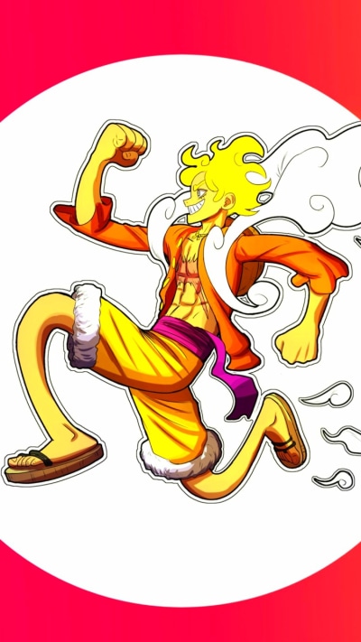 Anime One Piece, Gear 5 (One Piece), Monkey D. Luffy, 750x1334
