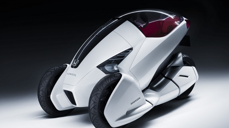 Honda 3R-C, concept, Honda, three-wheeled, electric cars, vehicle, bike, front