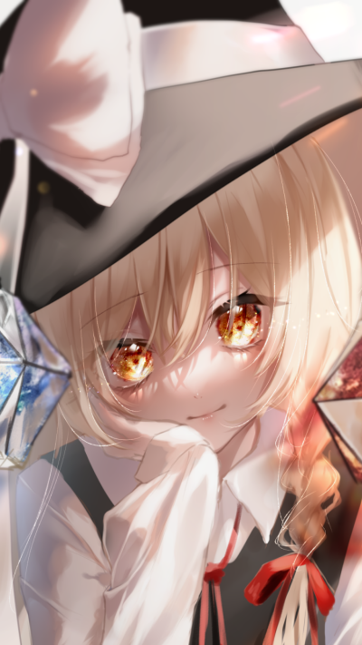 Anime Touhou, Marisa Kirisame, 750x1334