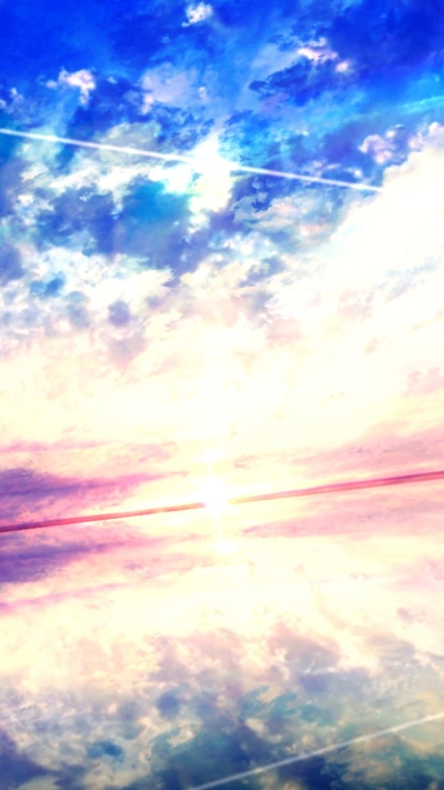 Anime Sunset, Sky, Cloud, 750x1334