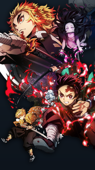 Anime Demon Slayer: Kimetsu no Yaiba - The Movie: Mugen Train, Kimetsu No Yaiba, 750x1334