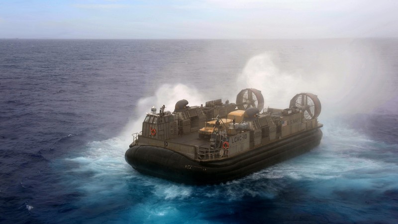 hovercraft, LCAC, Assault Craft Unit, U.S. Navy, LCAC 1, sea, training