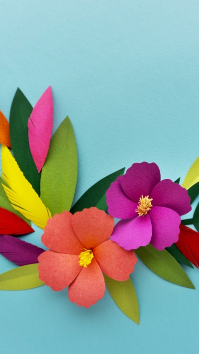Artistic Flower, Colorful, 750x1334
