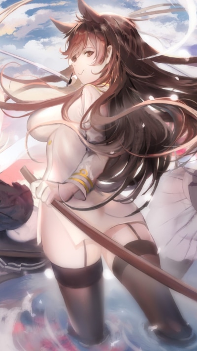 Anime Azur Lane, Atago (Azur Lane), 750x1334