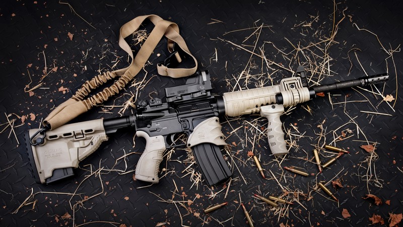 AR-15, TAN, build, Gilboa Snake, double barrel, custom, ammunition, bullets