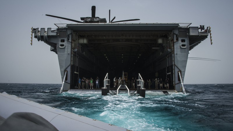 USS Ponce, USS Ponce, LPD-15, Austin-class, amphibious transport dock, U.S. Navy, rescue mission