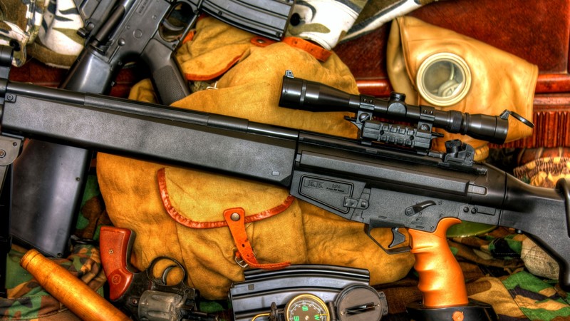 K 94, sniper rifle, m16a1, compass, FPS-200, scope, ammunition, bullets