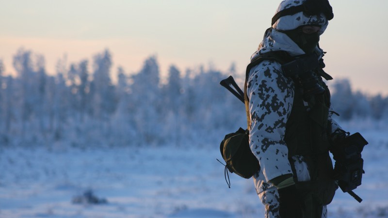 Russian Armed Forces, soldier, Russia, camo, winter, snow