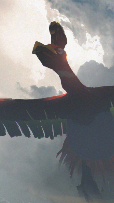 Anime Pokémon, Ho-oh (Pokémon), 750x1334