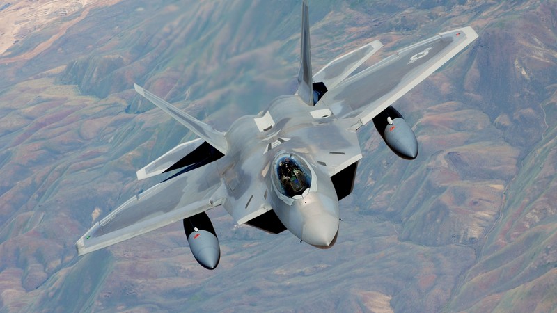 F-22, Raptor, Lockheed, Martin, stealth, air superiority fighter, U.S. Air Force, mountain
