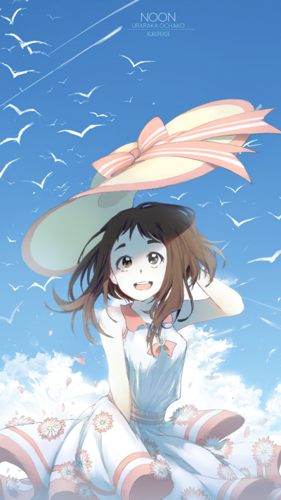 Anime My Hero Academia, Ochaco Uraraka, 750x1334