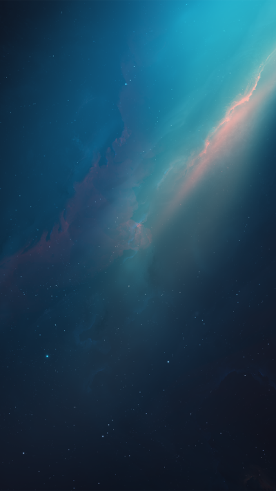Sci Fi Nebula, Stars, Space, Blue, 750x1334