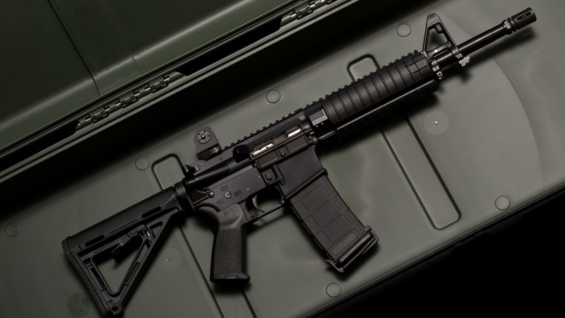 M6, LWRC, carbine, weapon, assault rifle, case