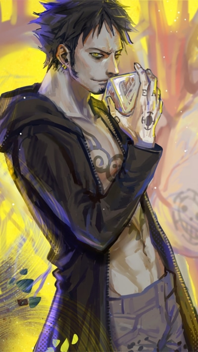 Anime One Piece, Trafalgar Law, 750x1334