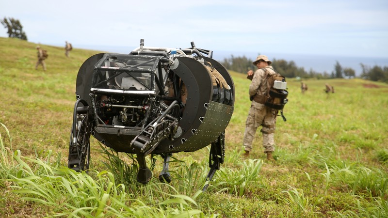 LS3 Cujo, robotic mule, army, robot, U.S. Marine, test, patrol