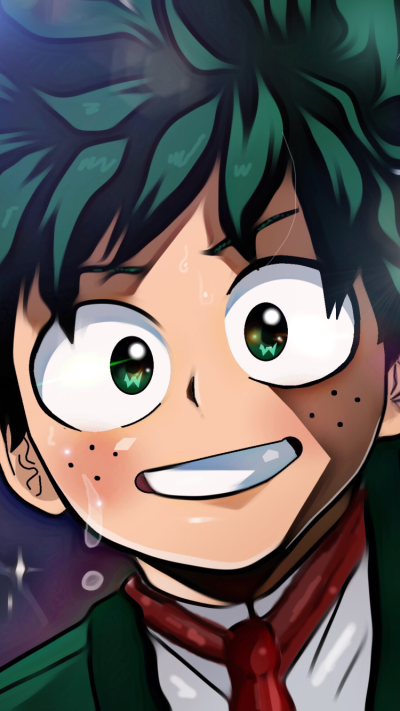 Anime My Hero Academia, Izuku Midoriya, 750x1334