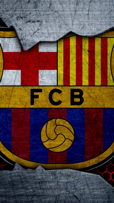 Sports FC Barcelona, Logo, Soccer, 750x1334