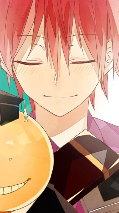 Anime Assassination Classroom, Koro-sensei, Karma Akabane, 750x1334