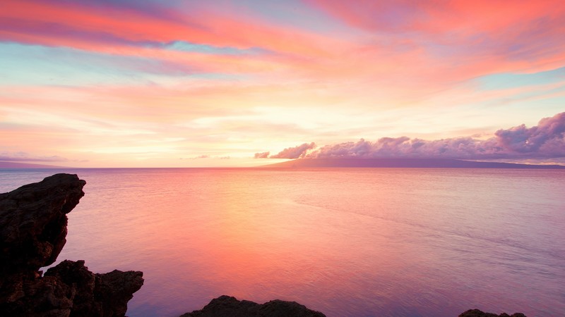 Sea, 4k, ocean, rocks, cliffs, sky, clouds, water, sunset, sunrise, magic