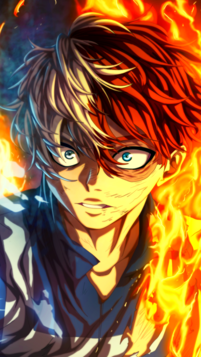 Anime My Hero Academia, Shoto Todoroki, 750x1334