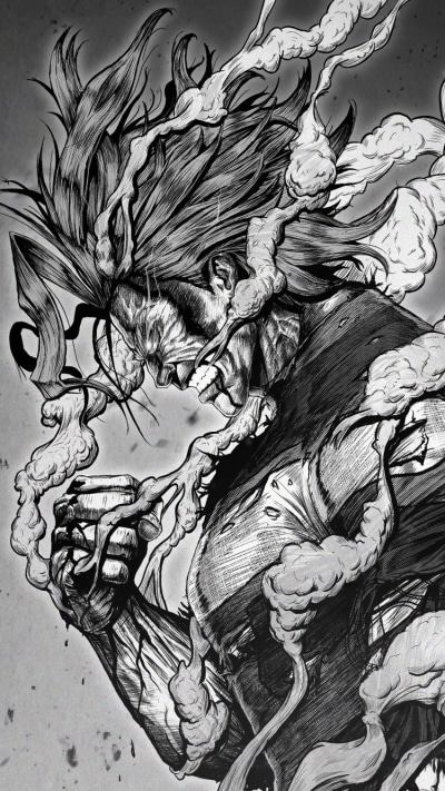 Anime My Hero Academia, All Might, Toshinori Yagi, 750x1334