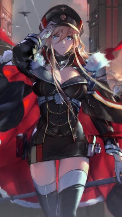 Anime Azur Lane, Bismarck (Azur Lane), 750x1334