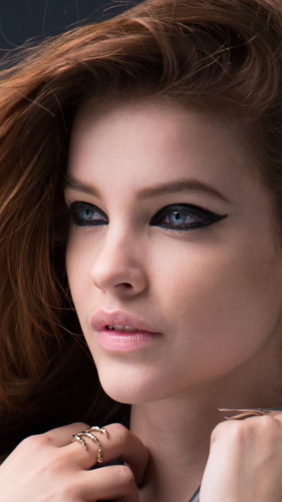 Celebrity Barbara Palvin, Blue Eyes, Model, Hungarian, Redhead, Face, 750x1334
