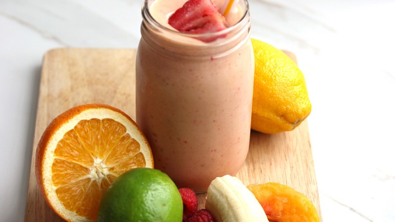 smoothies, fruit, lime, lemon, strawberry, banana, orange, bank,