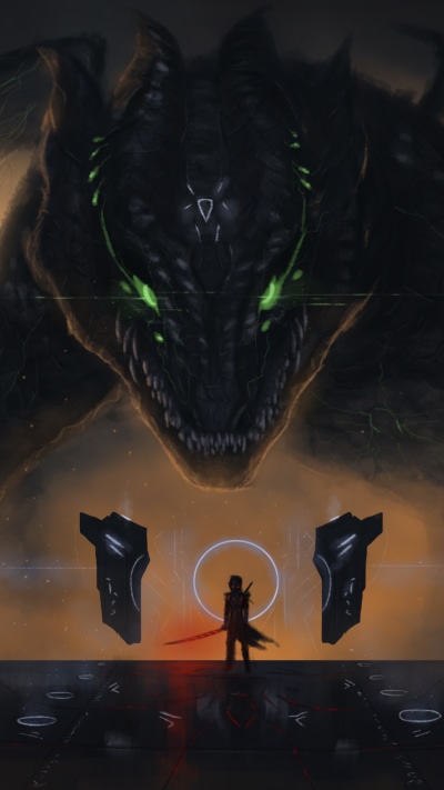 Fantasy Dragon, Sword, 750x1334