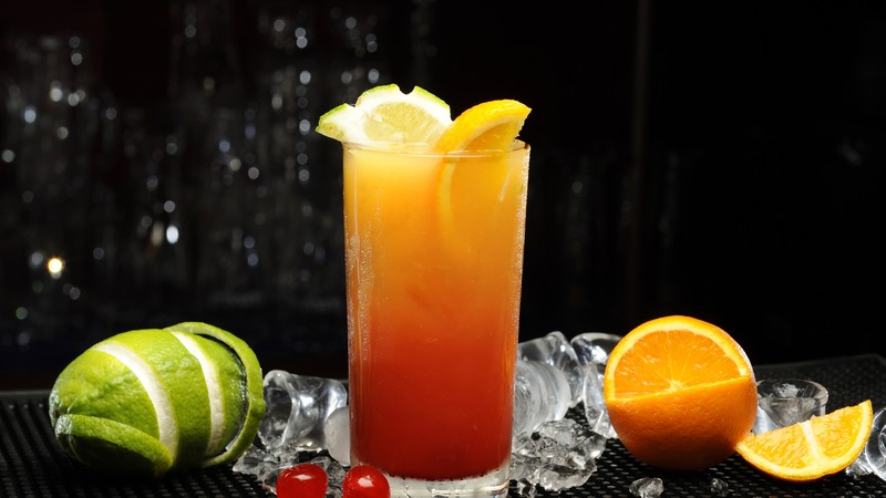 cocktails, lime, orange, mango, ice, lemon, mint