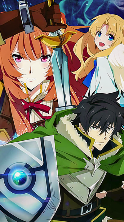 Anime The Rising of the Shield Hero, Raphtalia (The Rising Of The Shield Hero), Filo (The Rising Of The Shield Hero), Naofumi Iwatani, 750x1334