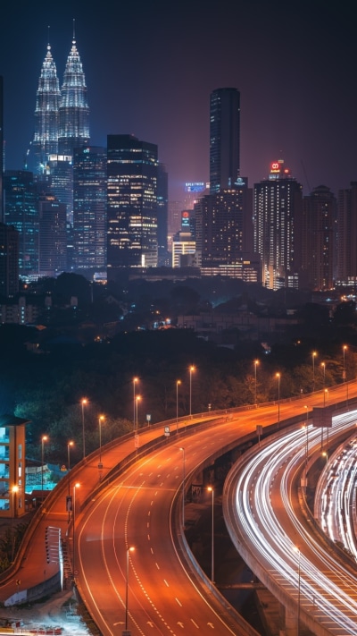 Man Made Kuala Lumpur, Highway, Light, Building, City, Cityscape, 750x1334