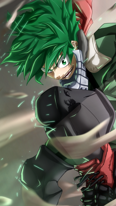 Anime My Hero Academia, Izuku Midoriya, 750x1334