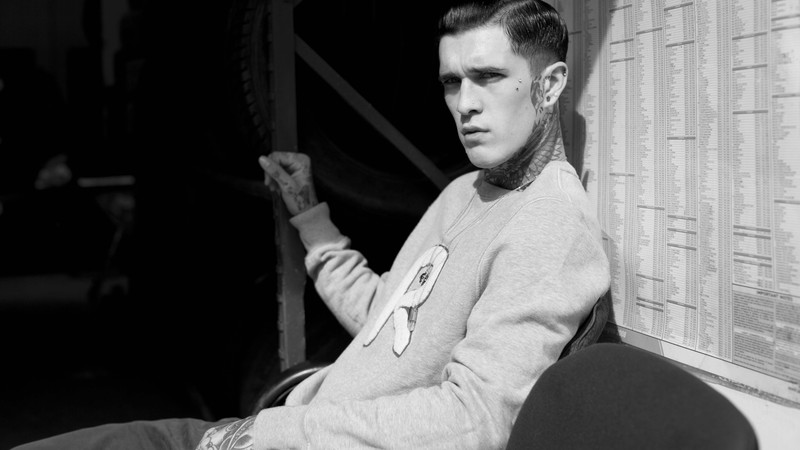 Jimmy Q, model, man, tattoo, piercing