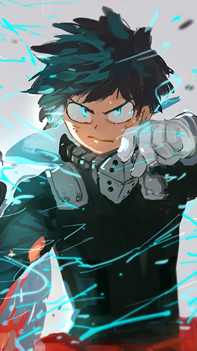 Anime My Hero Academia, Izuku Midoriya, 750x1334