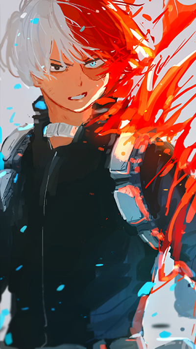 Anime My Hero Academia, Shoto Todoroki, 750x1334