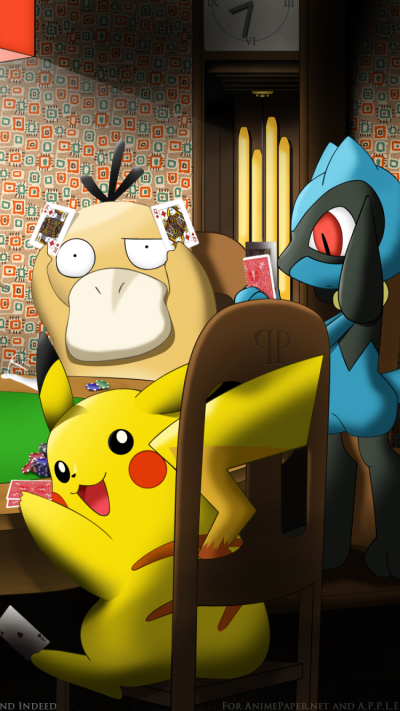 Anime Pokémon, Pokeball, Psyduck (Pokémon), Pikachu, Riolu (Pokémon), 750x1334