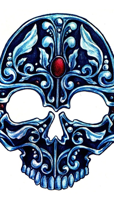 Artistic Tattoo, Trippy, Psychedelic, 750x1334
