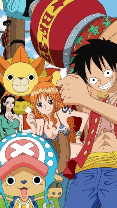 Anime One Piece, Roronoa Zoro, Sunny (One Piece), Nico Robin, Tony Tony Chopper, Nami (One Piece), 750x1334