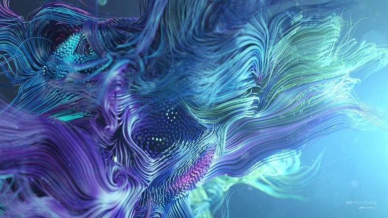 waves, lines, abstract, 3D, colorful, 4K