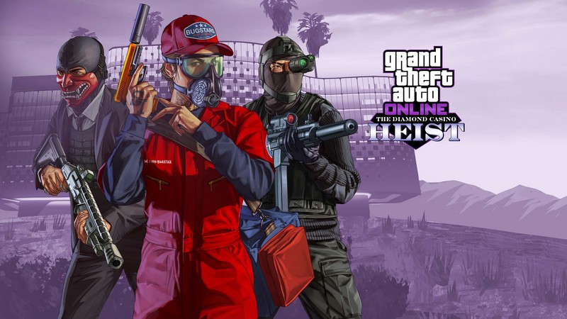 The Diamond Casino Heist, GTA Online, poster, 4K