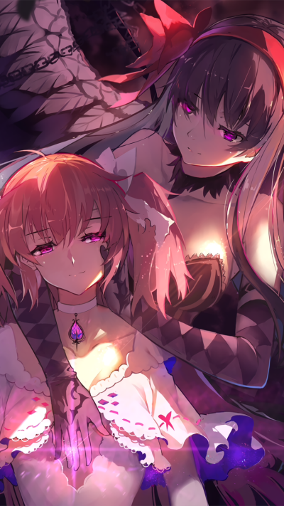 Anime Puella Magi Madoka Magica, Homura Akemi, Madoka Kaname, 750x1334