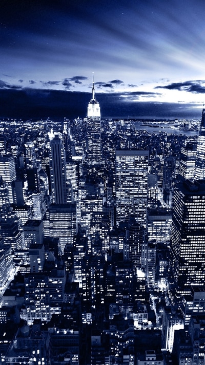 Man Made Manhattan, Blue, HDR, New York, Manipulation, 750x1334