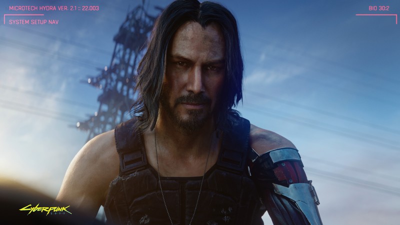 Cyberpunk 2077, Keanu Reeves, E3 2019, screenshot, 4K