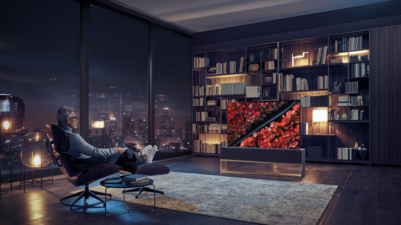 LG Signature OLED TV R, CES 2020, 4K