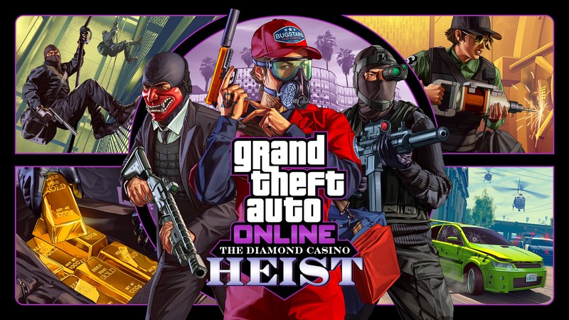 The Diamond Casino Heist, GTA Online, poster, 4K