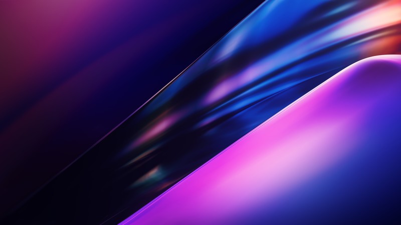 OnePlus 7T, abstract, colorful, 4K